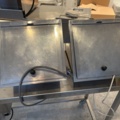 921024-5 Stainless bench with heating boxes & water bath