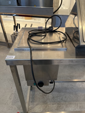 921024-3 Stainless bench with heating boxes & water bath