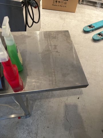 921024-7 Stainless bench with heating boxes & water bath