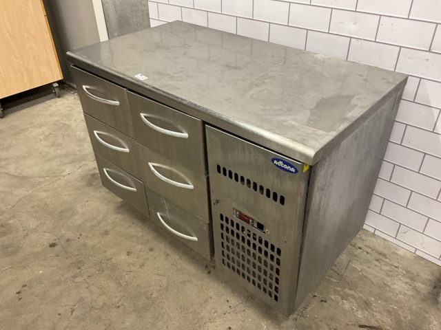 961496-2 Cooling bench with six drawers ACONA
