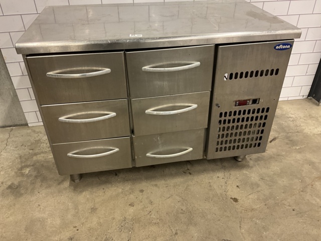 961496-4 Cooling bench with six drawers ACONA