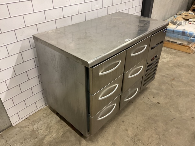 961496-8 Cooling bench with six drawers ACONA