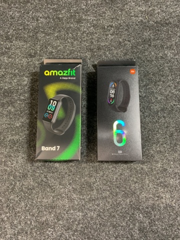 981485-3 Xiaomi Mi Smart Band 6 NFC & Amazfit Band 7 Black