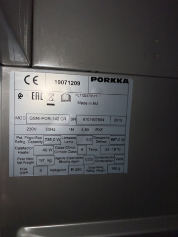 921833-3 Freezer Skycold SNI-142, double cabinet, 1400 L