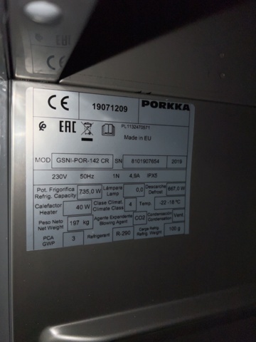 921833-4 Freezer Skycold SNI-142, double cabinet, 1400 L