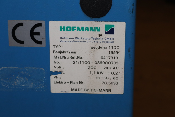 981736-9 Tire balancing machine Hoffmann geodyna 1100