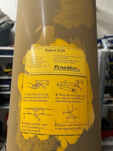 934783-3 Plymovent extraction arm