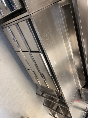 962528-2 Kylbänk med draglådor, kylränna 165x70x87