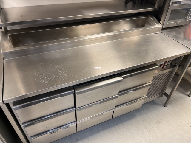 962528-1 Kylbänk med draglådor, kylränna 165x70x87