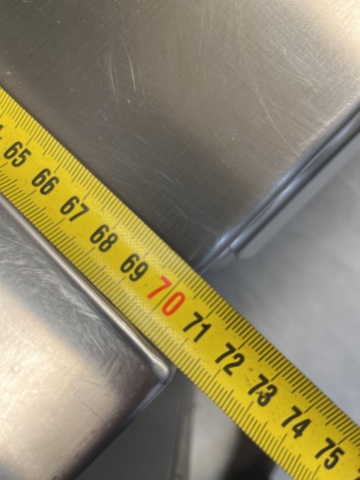 962528-14 Kylbänk med draglådor, kylränna 165x70x87