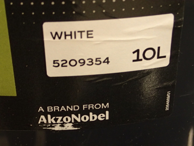862172-3 Ceiling paint Light white Full matt 30 litres. North Sea