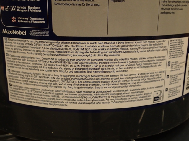 862172-6 Ceiling paint Light white Full matt 30 litres. North Sea