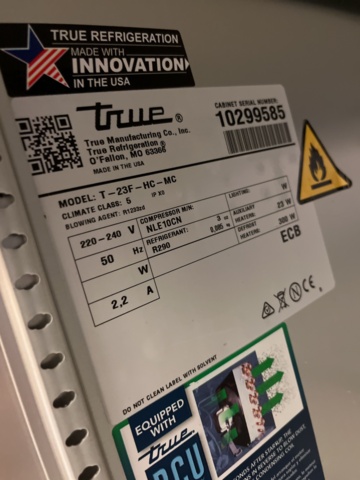 962601-6 Freezer from True T-23F-HC