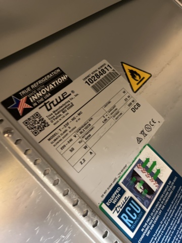 962610-5 Freezer from True T-23F-HC