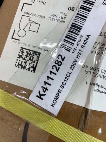 981753-4 Compressor Danfoss, SC12CL, 230V HST R404A