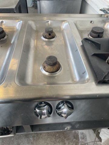 934854-4 Gas stove with grill function, Metos Moreno