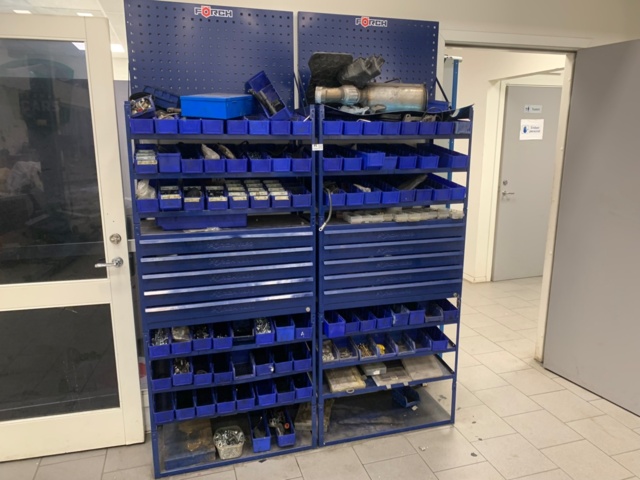 956084-1 2 assortment cabinets with assortment of screws, fuses, bolts, pins, etc