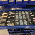 956084-3 2 assortment cabinets with assortment of screws, fuses, bolts, pins, etc