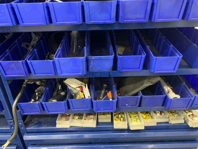 956084-8 2 assortment cabinets with assortment of screws, fuses, bolts, pins, etc