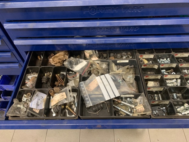 956084-12 2 assortment cabinets with assortment of screws, fuses, bolts, pins, etc