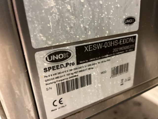 962644-5 UnoX Speed.Pro Oven 60x80x53 cm
