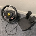 940870-1 Steering wheel and pedals for Playstation Thrustmaster T80 Ferrari 488 GTB