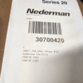 980074-4 Nederman cable reel with female, max 12 m, 3Gx1.5 - Shipping included