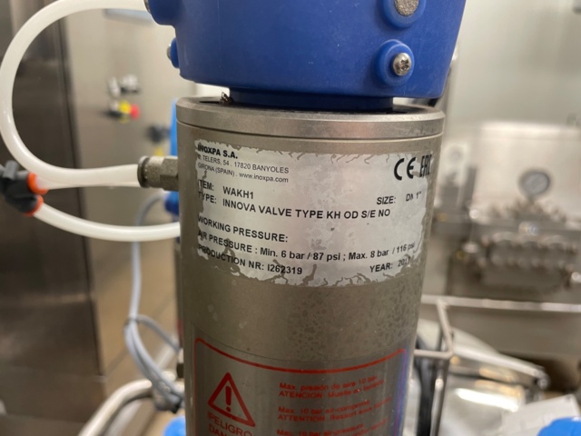 972690-25 Cream pasteurizer Inoxpa 300l/h, Fully automatic - 2017