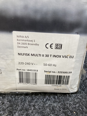 978815-5 Coarse vacuum cleaner Nilfisk Multi ll 30 T Inox VSC