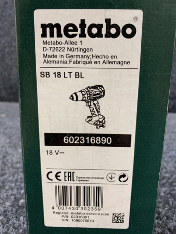 983031-3 Impact drill Metabo SB 18 LT BL