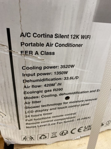 983061-5 Air conditioning Woods AC Cortina Silent 12K WiFI