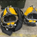 931811-4 Heavy diving system with helmets, surface panel, tubes, vests, hose etc