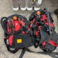 931811-6 Heavy diving system with helmets, surface panel, tubes, vests, hose etc