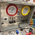 931811-12 Heavy diving system with helmets, surface panel, tubes, vests, hose etc