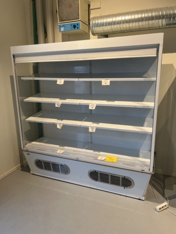 814871-1 Display fridge with blinds