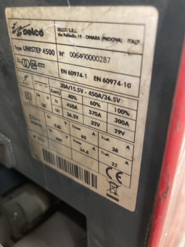 983074-19 Welding Selco Unistep 412 with feeder Selco WF106 inc a spare parts machine