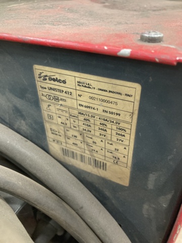983074-20 Welding Selco Unistep 412 with feeder Selco WF106 inc a spare parts machine