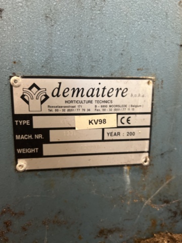 982531-6 Planting machine Demtec kv98 -2002