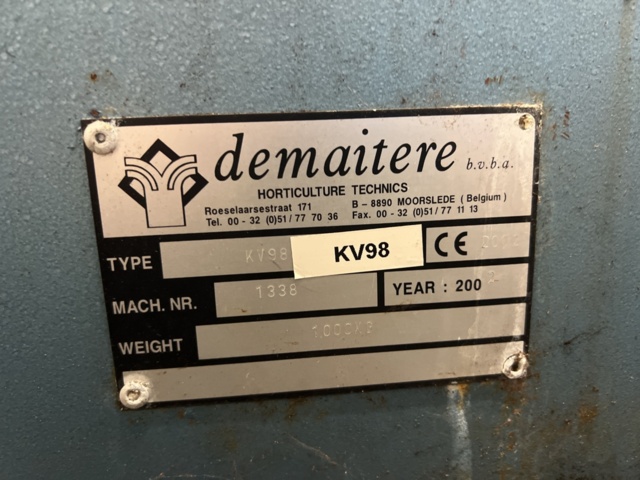 982531-9 Planting machine Demtec kv98 -2002