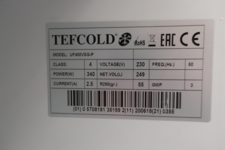 954351-9 Freezer, display, Tefcold UF400 VSG P