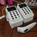 954360-1 2 card readers, iZettle and barcode reader