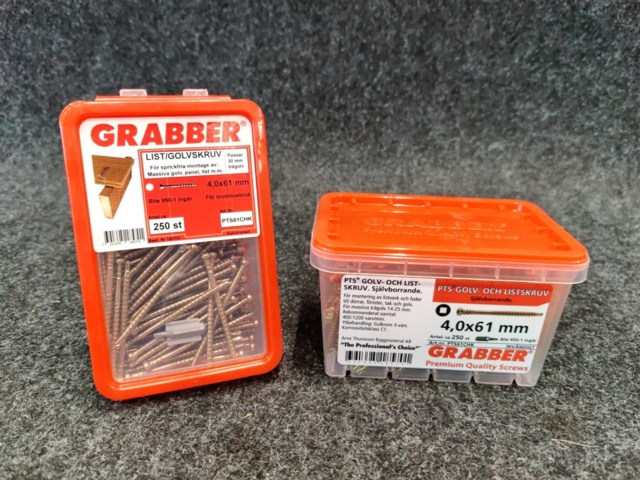 984521-6 Approx. 44,000 pcs. Grabber strip and floor screw 4.0x61 mm