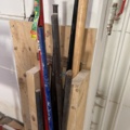 921846-12 Tippcontainer på hjul samt diverse verktyg