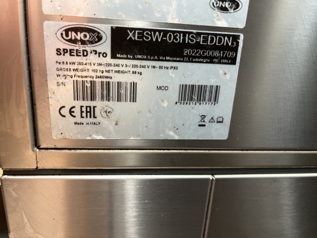 921095-6 Speed oven, Unox Speed Pro XESW-03HS-EDDN.3 #4