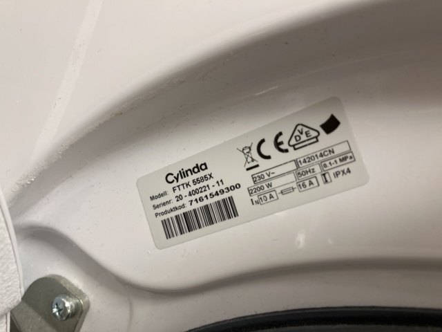 921480-7 Combined washing & drying machine, Cylinda FTTK-5585X