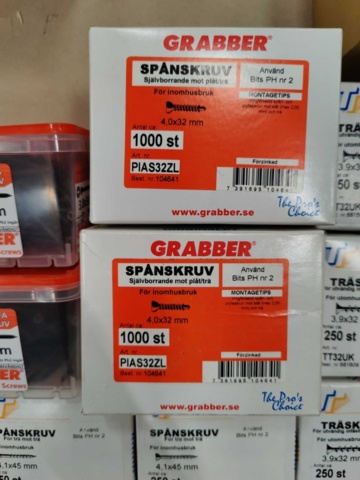 984546-9 Screw assortment Grabber, Arne Thuresson & Spax