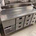 921496-1 Stainless steel cooling bench with cooling channel, drawers