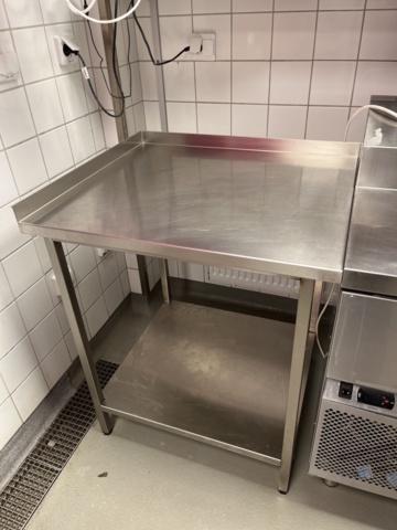 921500-7 Stainless steel refrigerator with drawers, work surface, shelves