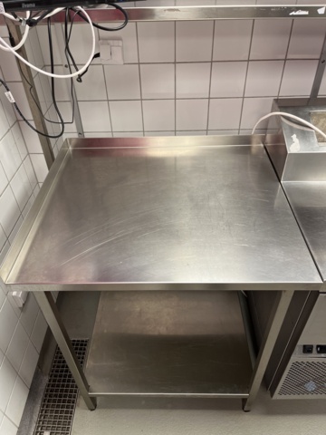 921500-8 Stainless steel refrigerator with drawers, work surface, shelves