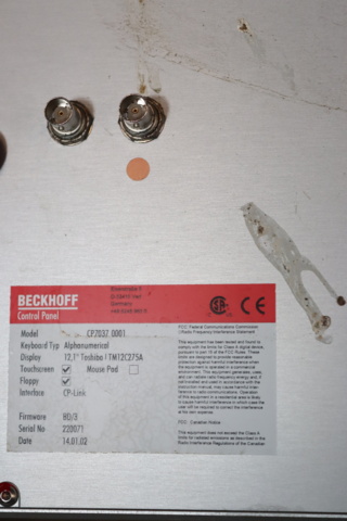 986491-5 Control panel/Computer with built-in screen and keyboard